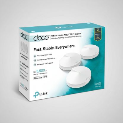 صورة TP-LINK DECO M5 Whole Home Mesh Wi-Fi System, AC1300 (3-pack)